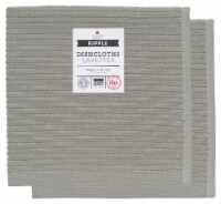 Now Designs Ripple Kitchen Dishcloth, London Gray - 13 x 13 in Set of 4