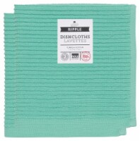 Now Designs Ripple Kitchen Dishcloth, Lucite Green - 13 x 13 in Set of 4