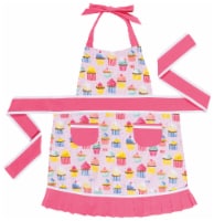 Jubilee Kids Sally Apron for Girls Aged 2-7 yrs 100% Cotton Cupcakes