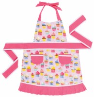 Jubilee Kids Sally Apron for Girls Aged 2-7 yrs 100% Cotton Cupcakes Perspective: Main