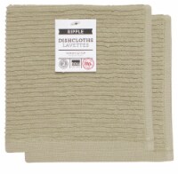 Now Designs Ripple Kitchen Dishcloth, Sandstone Gray - 13 x 13 in Set of 4