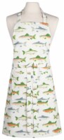 Now Designs Unisex Adjustable Cotton Gone Fishin Kitchen Apron