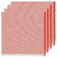 Danica Heirloom Chambray Clay Red Cotton Napkins