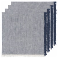 Danica Heirloom Chambray Cotton Napkins - Midnight Blue