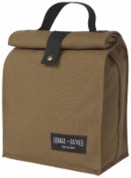 Heirloom 100% Cotton Lunch Bag for Work and School with Magnetic Closure Green