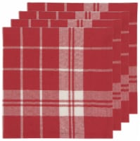 Now Designs Second Spin Plaid Napkin Chili - Red