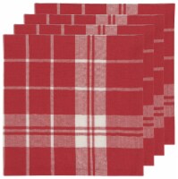 Now Designs Second Spin Plaid Napkin Chili - Red