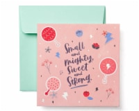 American Greetings Baby Girl Congratulations Card (Small and Mighty)