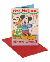 American Greetings Mickey Mouse with Foil Christmas Card Perspective: Main