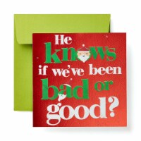 American Greetings Funny Christmas Greeting Card (Bad or Good) Perspective: Main