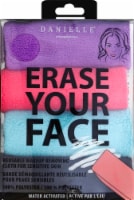 Danielle Erase Your Face Makeup Removing Cloth 4 Pack - Assorted