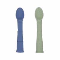 Silipop Spoons 2pk Mineral Blue/Emerald