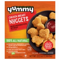 Yummy All Natural Frozen Fully Cooked Chicken Breast Nuggets Perspective: Main