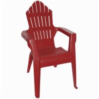 Gracious Living 100559 250 lbs Contoured Seating & Back, Fade-Resitant Resin Adirondack II Ch