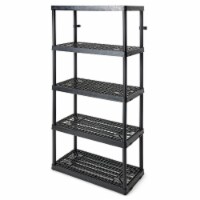 Gracious Living 5 Shelf Tier Light Duty Indoor & Garage Storage Shelf