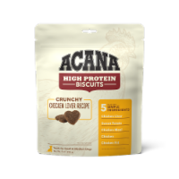 ACANA Crunchy High-Protein Biscuits for Dogs (Small Dog / Chicken Liver / 9 oz)
