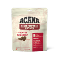 ACANA Crunchy High-Protein Biscuits for Dogs (Small Dog / Beef Liver / 9 oz)