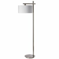 Dainolite Metal Modern 1 Light Satin Chrome Floor Lamp