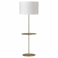 Dainolite Metal Transitional 1 Light Tablero Aged Brass Floor Lamp