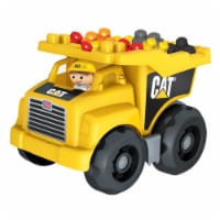 Mega Bloks Large Caterpillar Dump Truck Toy with 25 Play Building Blocks DCJ86 1 Piece Foods Co