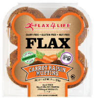 Flax 4 Life Carrot & Raisin Muffins