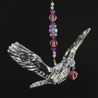 Crystal Expressions Dove With Heart Ornament Love Romance Bereavement Acryn08