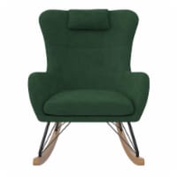Baby Relax Robbie Rocker with Storage Pockets, Green Linen