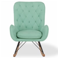 Baby Relax Noah Rocker Chair with Side Storage Pockets, Teal