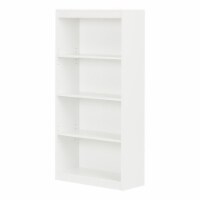 South Shore 4 Shelf Contemporary Bookcase in Pure White