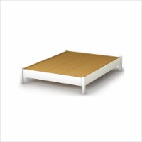 South Shore Step One Full Platform Bed in Pure White