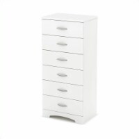 South Shore Step One 6 Drawer Chest in Pure White