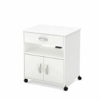 South Shore Axess Printer Cart in Pure White