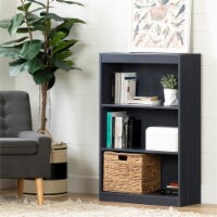 Axess 3-Shelf Bookcase-Blueberry-South Shore
