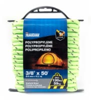 Mibro Kingcord Polypropylene Diamond Braid Reflective Neon Yellow Perspective: Main
