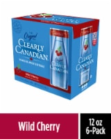 Clearly Canadian® Wild Cherry Sparkling Water Cans Perspective: Main