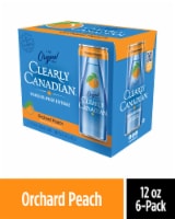Clearly Canadian® Orchard Peach Sparkling Water Cans Perspective: Main