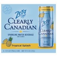 Clearly Canadian® Zero Sugar Tropical Splash Flavored Sparkling Water Cans