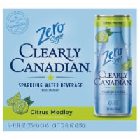 Clearly Canadian® Zero Sugar Citrus Medley Flavored Sparkling Water Cans