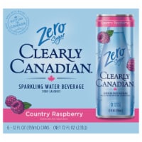 Clearly Canadian® Zero Sugar Country Raspberry Flavored Sparkling Water Pack Perspective: Main