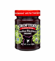 Crofter's Organic Seedless Blackberry Premium Fruit Spread Perspective: Main