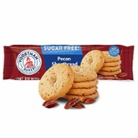 Voortman Bakery Sugar Free Pecan Shortbread Cookies, 8 oz., Pack of 4 Perspective: Main
