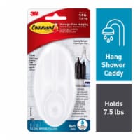 Command™ Damage Free Plastic Caddy Hanger - Frost White Perspective: Main