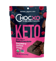 Chocxo Snap Dark Chocolate Raspberry Quinoa Snaps - 3.45 oz (Pack Of 6)