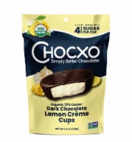 Chocxo® Organic Dark Chocolate Lemon Crême Cups Perspective: Main