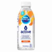 Pure Life® Active Orange Purified Bottled Water Perspective: Main