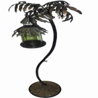 Metal Hanging Lantern Tree Design Holder, Copper- Saltoro Sherpi
