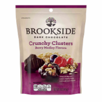 Brookside Dark Chocolate Crunchy Clusters Berry Medley Flavors Perspective: Main