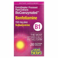 Natural Factors BioCoenzymated, Benfotiamine, 150mg, 30 Vegetarian Capsules