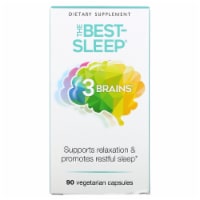 Natural Factors 3 Brains The Best Sleep, 90 Vegetarian Capsules
