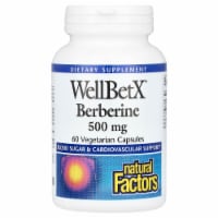 Natural Factors WellBetX Berberine, 60 Vegetarian Capsules